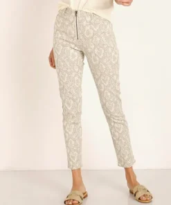 Brixton Pants>Slater Zip Snakeskin Pant