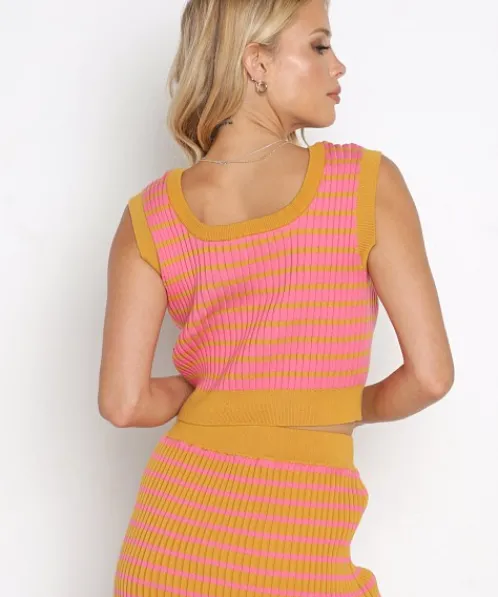 Callahan Tops>Chey Tank Pink/Yellow