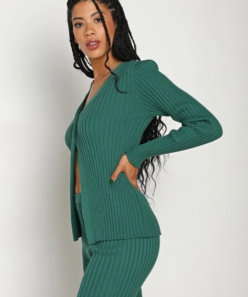 Callahan Knits>Glennon Knit Cardigan Fern