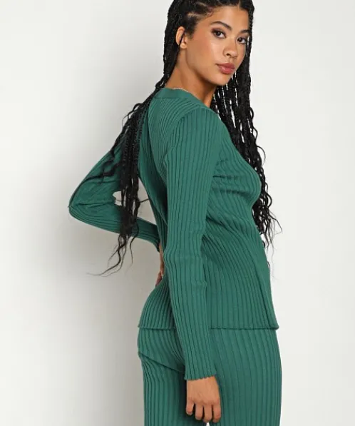 Callahan Knits>Glennon Knit Cardigan Fern