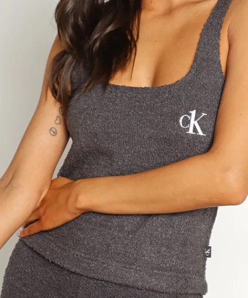 Calvin Klein Tops>Ck One Plush Tank Ashford Grey