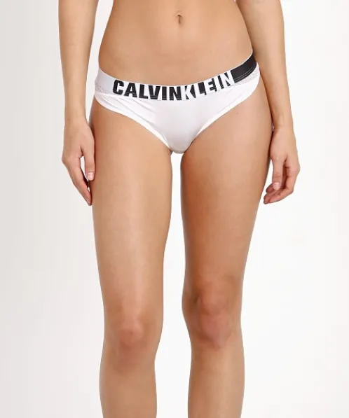 Calvin Klein Panties>Hook Up Micro Thong White