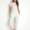 Calvin Klein Sleep Shirts>Modern Cotton Short Sleeve Crew Neck Snow Heather