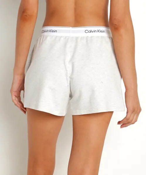 Calvin Klein Shorts>Modern Cotton Sleep Short Snow Heather