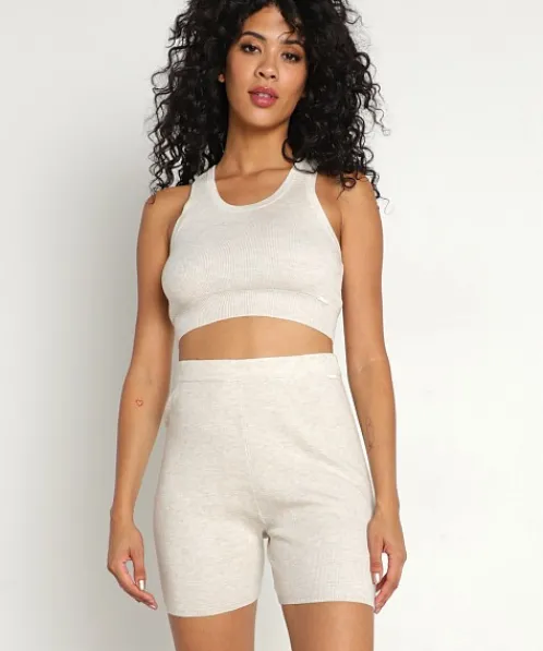 Calvin Klein Knits>Sweater Lounge Tank Oatmeal Heather