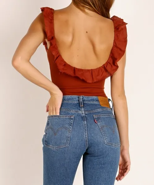 Capulet Bodysuits | Tops>Dallas Bodysuit Cinnamon