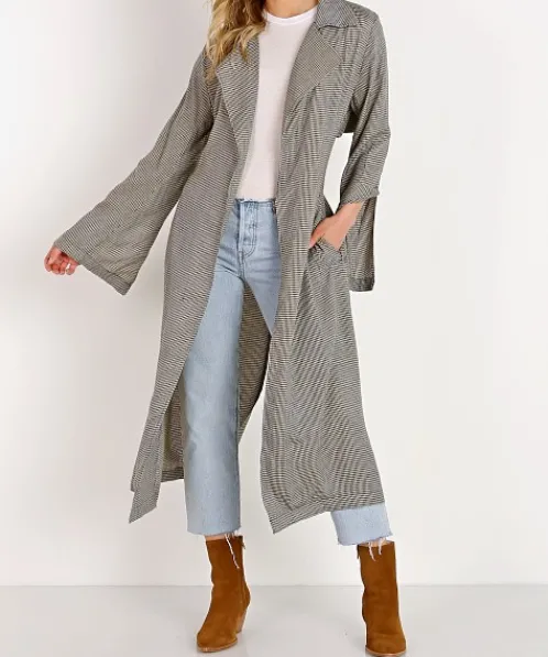 Capulet Jackets>Danna Trench Coat Baby Gingham