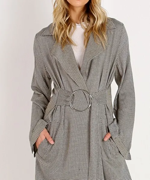 Capulet Jackets>Danna Trench Coat Baby Gingham
