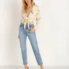 Capulet Bodysuits | Tops>Daria Bodysuit Cream Tossed Floral