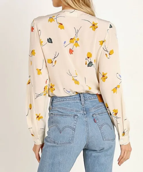 Capulet Bodysuits | Tops>Daria Bodysuit Cream Tossed Floral