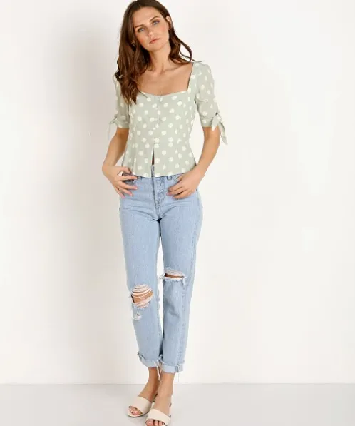 Capulet Tops>Lila Blouse Polka Dot
