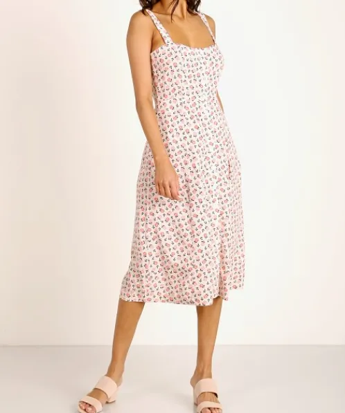 Capulet Dresses>Sunny Midi Dress Dotted Micro Floral