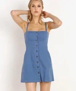 Capulet Dresses>Tabitha Mini Dress Blue