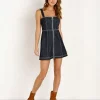 Capulet Dresses>Tami Mini Dress Dark Indigo