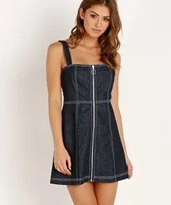 Capulet Dresses>Tami Mini Dress Dark Indigo