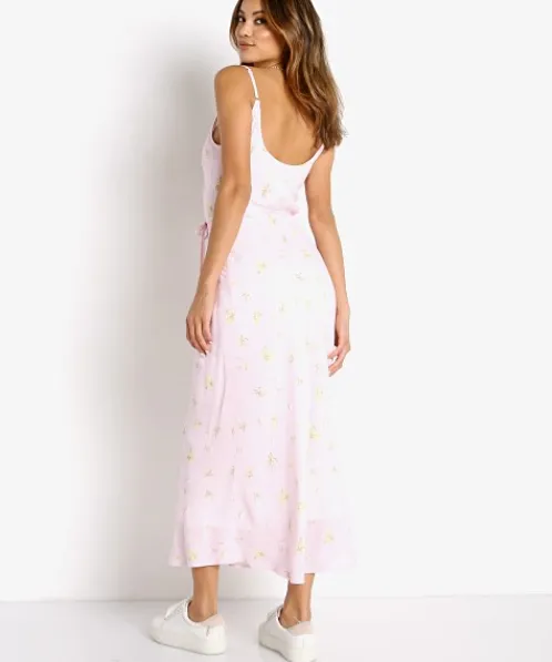 Charlie Holiday Dresses>Daisy Midi Dress Summer Rose Pink