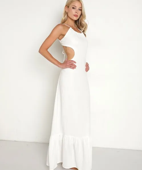 Charlie Holiday Dresses>Tuscany Maxi Dress White