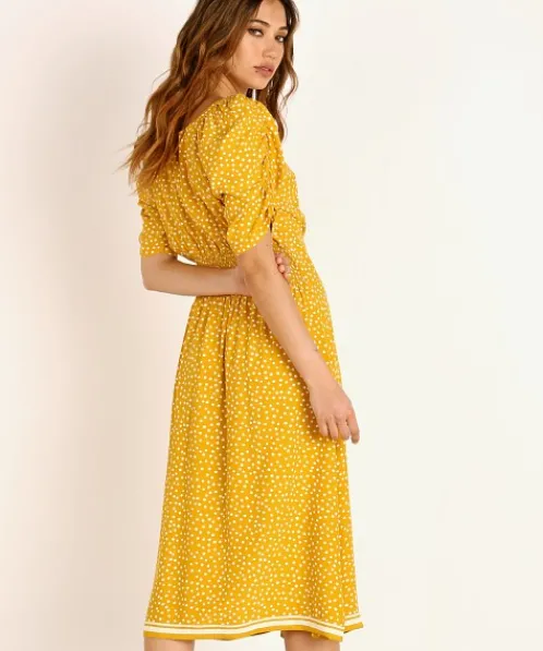 Cleobella Dresses>Amarilis Midi Dress Marigold