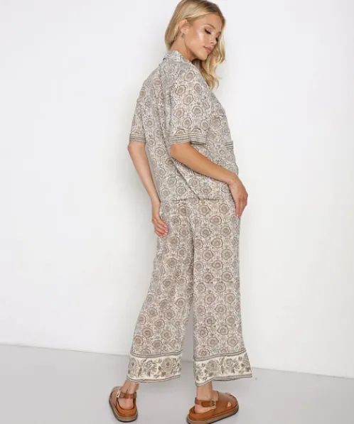Cleobella Pants>Ares Pant Set Mystic Block Print