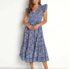 Cleobella Dresses>Autumn Midi Dress Paisley Print