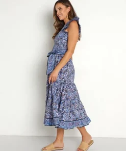 Cleobella Dresses>Autumn Midi Dress Paisley Print