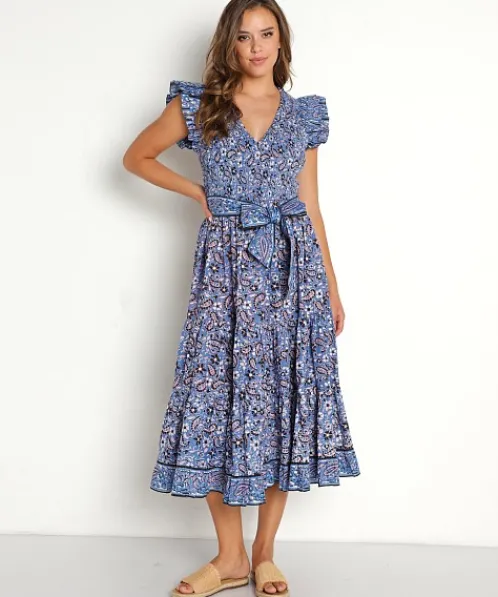 Cleobella Dresses>Autumn Midi Dress Paisley Print