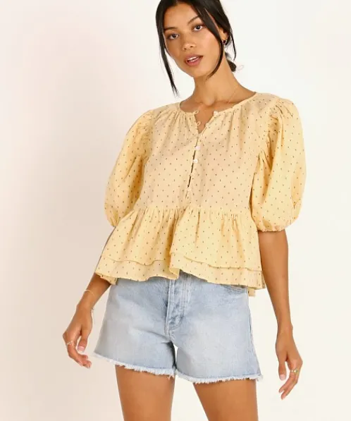 Cleobella Tops>Carlie Blouse Impala