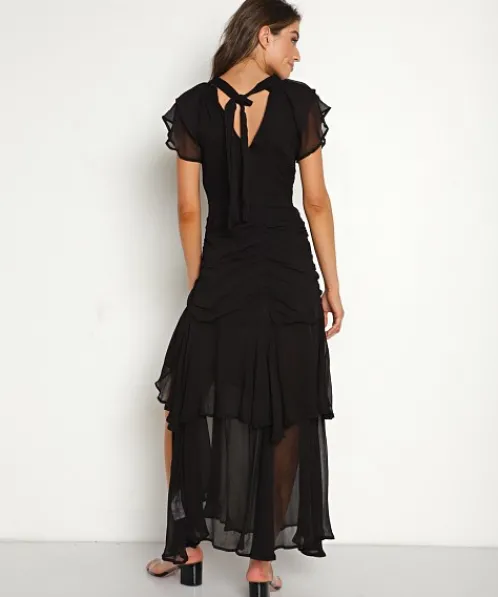 Cleobella Dresses>Cecilia Ankle Dress Black