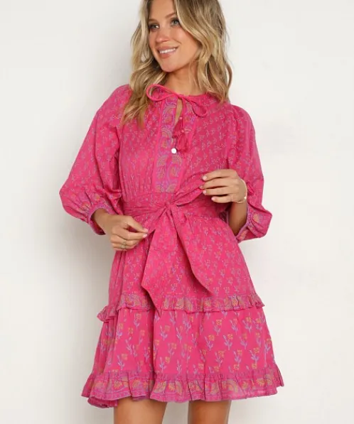 Cleobella Dresses>Demi Mini Dress Ditzy Print