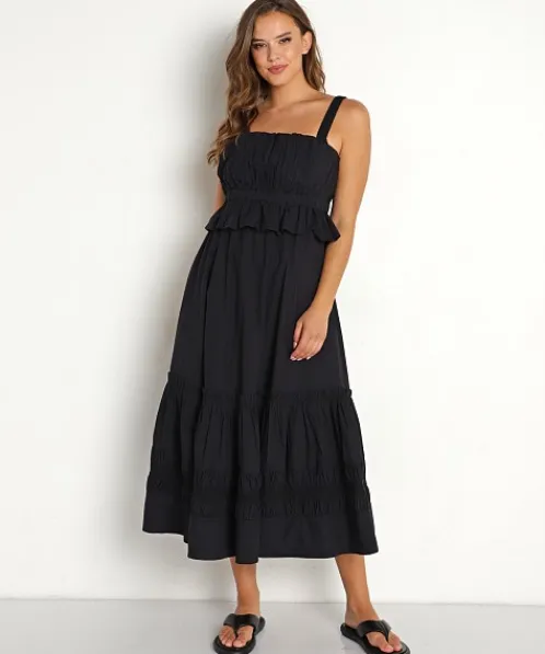 Cleobella Dresses>Diana Ankle Dress Black