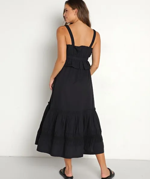 Cleobella Dresses>Diana Ankle Dress Black