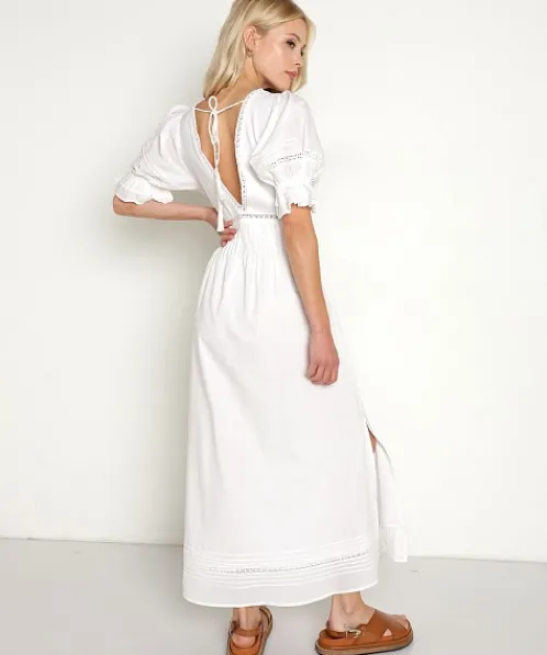 Cleobella Dresses>Emerson Ankle Dress White