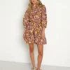 Cleobella Dresses>Emma Mini Dress Dahlia Block Print