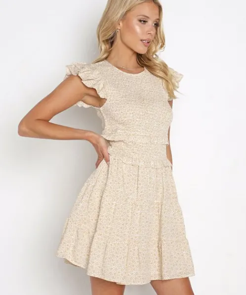 Cleobella Dresses>Emmy Dress Geo Block Print