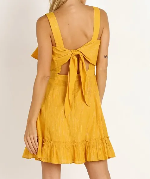 Cleobella Dresses>Galina Dress Marigold Lurex
