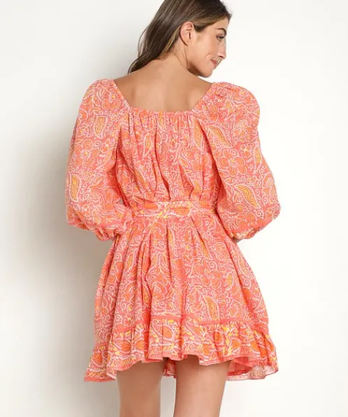 Cleobella Dresses>Grace Mini Dress Blossom Block Print