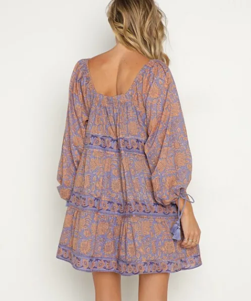 Cleobella Dresses>Hattie Mini Dress Vine Print