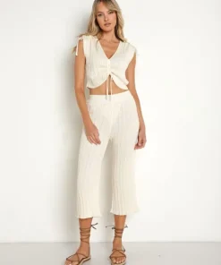 Cleobella Cover Ups | Tops>Hayden Knit Set Ivory