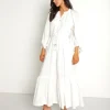 Cleobella Dresses>Hilo Kaftan Dress Ivory Dobby