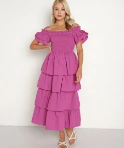 Cleobella Dresses>Kaiya Midi Dress Azalea