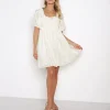 Cleobella Dresses>Lucca Mini Dress Cream