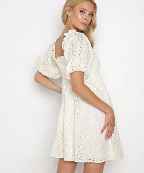 Cleobella Dresses>Lucca Mini Dress Cream