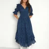 Cleobella Dresses>Milani Ankle Dress Lapis