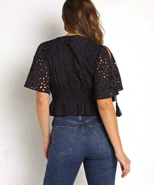 Cleobella Tops>Mira Blouse Black