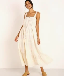 Cleobella Dresses>Orson Midi Dress Ivory