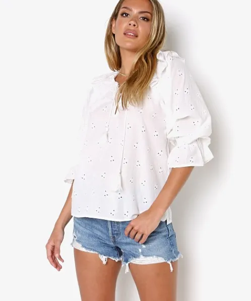 Cleobella Tops>Poppy Blouse White