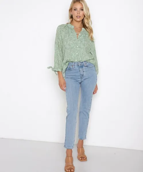Cleobella Tops>Raelyn Blouse Splash Print