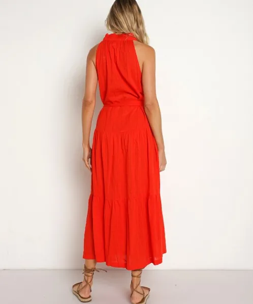 Cleobella Dresses>Simone Ankle Dress Cherry