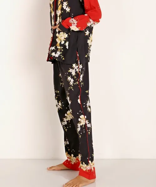 Cleobella Pj Sets>Venus Silky PJ Set Red Print