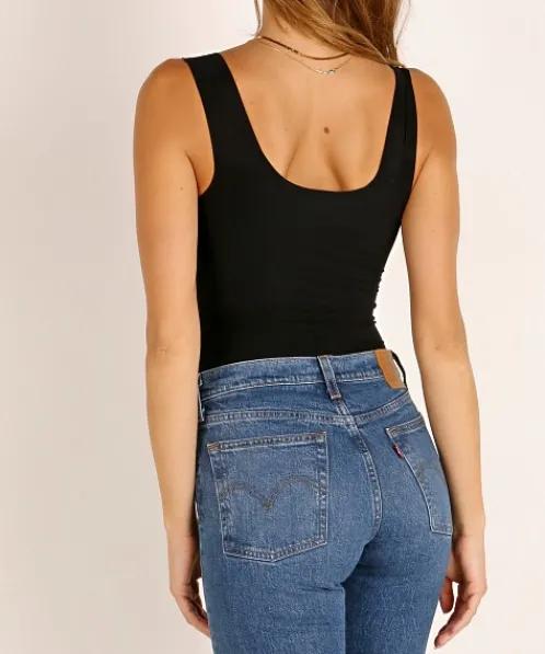 Commando Bodysuits | Tops>Butter Tank Bodysuit Black